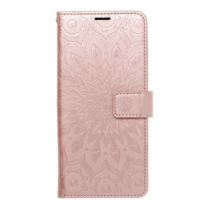 Samsung Galaxy S25 Edge Portefeuilles MEZZO Book Or rose