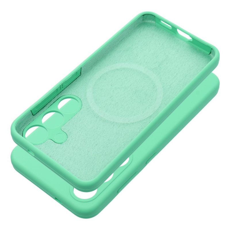 Samsung Galaxy S25 Edge Coque Silicone 2mm Couleur menthe