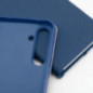 Samsung Galaxy S25 FE Portefeuilles LUNA Book Carbon Fibre de carbone, Élégant  Bleu
