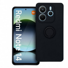 XIAOMI Redmi Note 14 5G Coque Silicone ring Noir