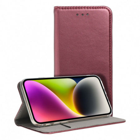 Honor Magic7 Pro Portefeuilles Smart Magneto book Bourgogne