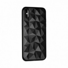 Prism flexible sur le Apple iPhone 11 Pro Max FORCELL Couverture de silicone Noir
