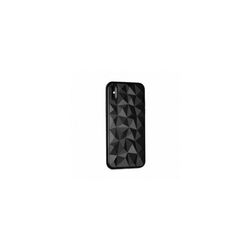 Prism flexible sur le Apple iPhone 11 Pro Max FORCELL Couverture de silicone Noir