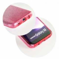 SHINING sur le Samsung Galaxy A51 FORCELL Housse en TPU Rose