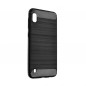 CARBON sur le Samsung Galaxy A01 FORCELL Couverture de silicone Noir