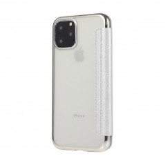 ELECTRO BOOK sur le Samsung Galaxy S20 Plus FORCELL Etui de cuir 100% naturel & TPU Argenté