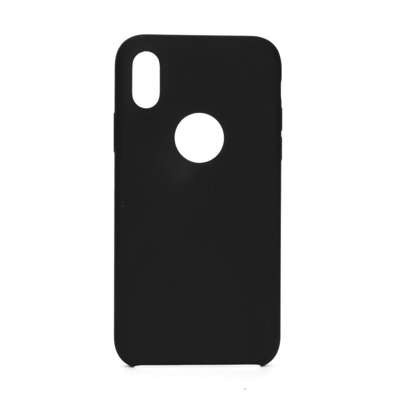 Forcell Silicone sur le Apple iPhone 11 Pro FORCELL Coque en silicone Noir
