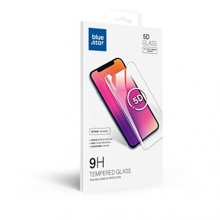 Blue Star 5D sur le Samsung Galaxy A51 Verre trempé Noir