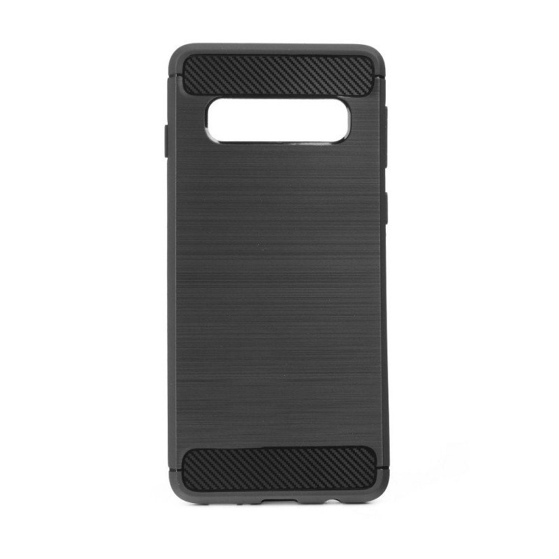 CARBON sur le Samsung Galaxy S20 Plus FORCELL Coque en silicone Noir