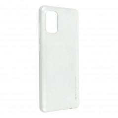 i-Jelly sur le Samsung Galaxy A71 MERCURY Coque en TPU Argenté