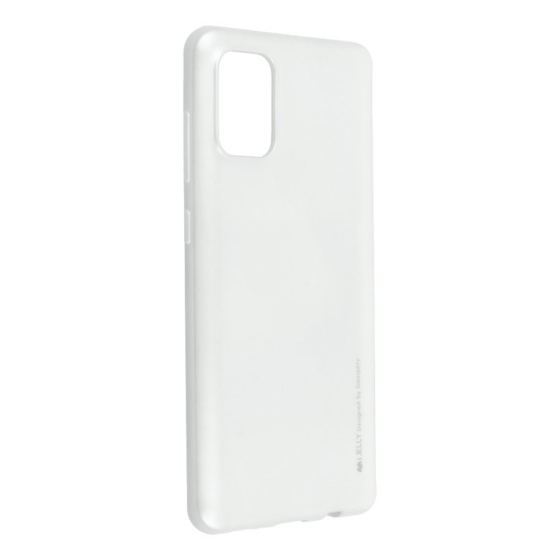 i-Jelly sur le Samsung Galaxy A71 MERCURY Coque en TPU Argenté