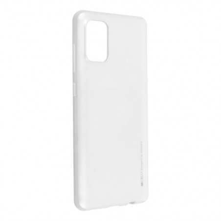 i-Jelly sur le Samsung Galaxy A71 MERCURY Coque en TPU Argenté