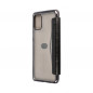 ELECTRO BOOK sur le Samsung Galaxy A71 FORCELL Etui de cuir 100% naturel & TPU Noir