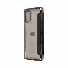 ELECTRO BOOK sur le Samsung Galaxy S20 Plus FORCELL Etui de cuir 100% naturel & TPU Noir