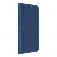 Samsung Galaxy A71 LTE Portefeuilles LUNA Book Carbon Fibre de carbone, Élégant  Bleu