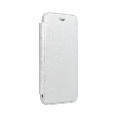 ELECTRO BOOK sur le Samsung Galaxy S20 FORCELL Etui de cuir 100% naturel & TPU Argenté