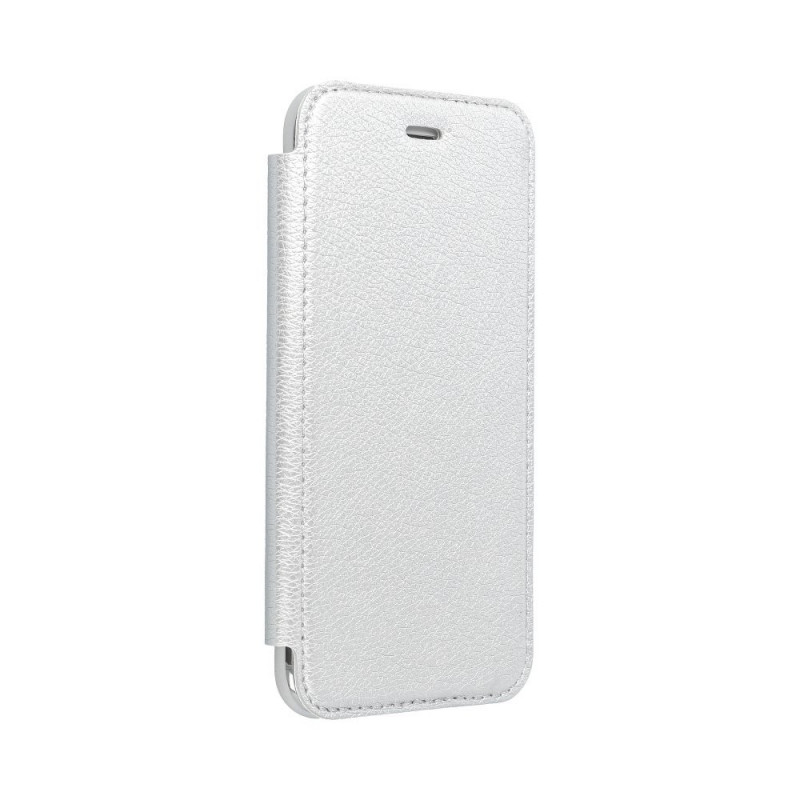 ELECTRO BOOK sur le Samsung Galaxy S20 FORCELL Etui de cuir 100% naturel & TPU Argenté