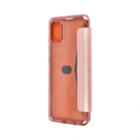 ELECTRO BOOK sur le Samsung Galaxy A51 FORCELL Etui de cuir 100% naturel & TPU Or