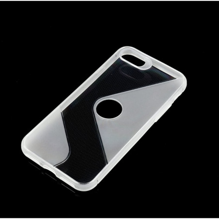 S-CASE sur le Apple iPhone SE 2020 FORCELL Coque en TPU Transparent
