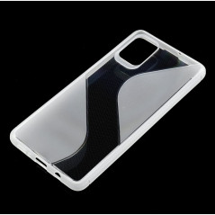 S-CASE sur le Samsung Galaxy A71 FORCELL Coque en TPU Transparent