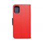 Apple iPhone 12 mini Portefeuilles Fancy Book Rouge / Marine