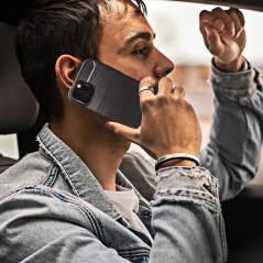 Samsung Galaxy Note 20 Coque Carbon Élégant  Noir
