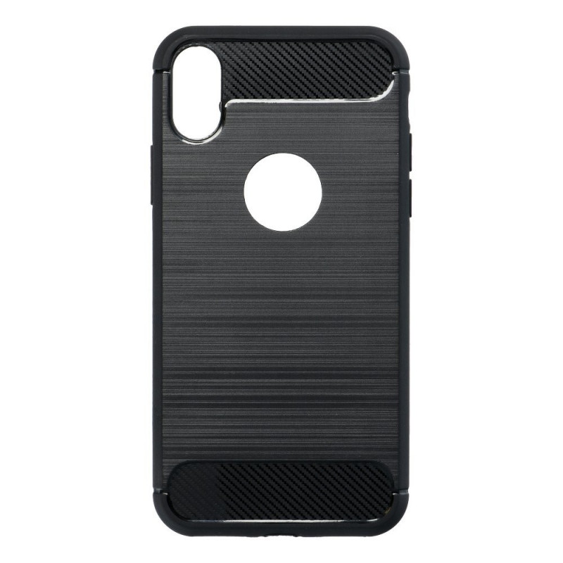 Apple iPhone 12 Coque Carbon Élégant  Noir
