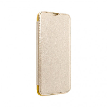 ELECTRO BOOK sur le Huawei P40 Lite FORCELL Etui de cuir 100% naturel & TPU Or