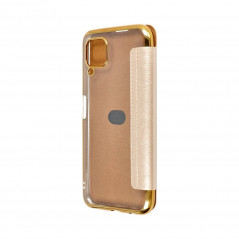 ELECTRO BOOK sur le Huawei P40 Lite FORCELL Etui de cuir 100% naturel & TPU Or