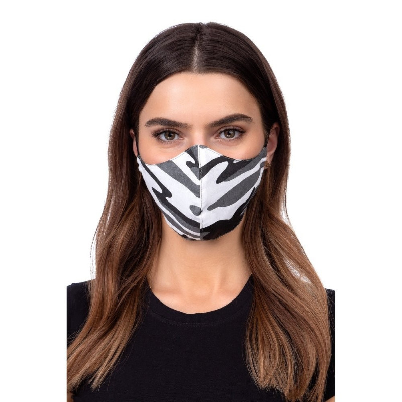 Face mask - grey camo Multicolore