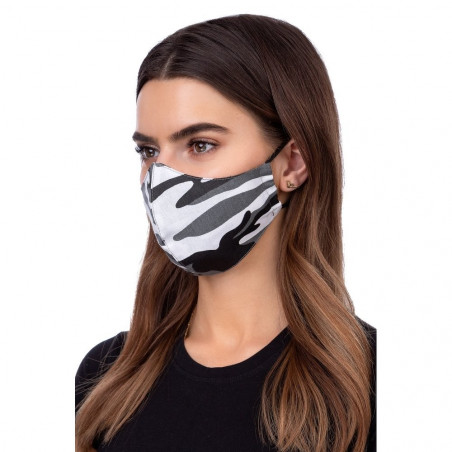 Face mask - grey camo Multicolore