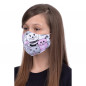 Face mask for kids 8-12 - cat Blanc