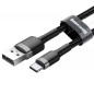 Kabel USB Cafule Type C 3A 1M gray+black Noir