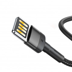 Cafule for iPhone Lightning 8-pin 2,4A 1M grey+black Noir