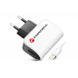 Travel Charger for iPhone 8-pin + cable Blanc