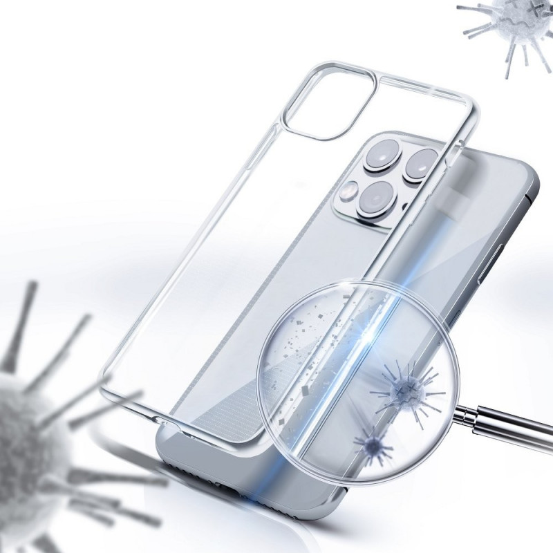Antibakteriálny sur le Samsung Galaxy A41 FORCELL Coque en TPU Transparent