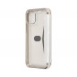 ELECTRO BOOK sur le Apple iPhone 12 mini FORCELL Etui de cuir 100% naturel & TPU Argenté