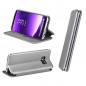 Book Elegance sur le Samsung Galaxy A42 5G FORCELL Étui portefeuille Gris