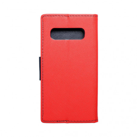 Samsung Galaxy A42 5G Portefeuilles Fancy Book Rouge / Marine