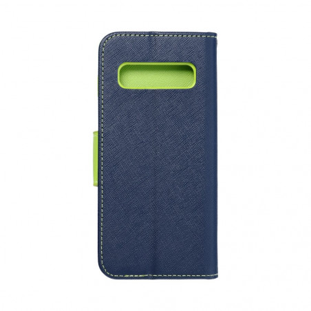 Samsung Galaxy S20 FE Portefeuilles Fancy Book Marine / Citron vert