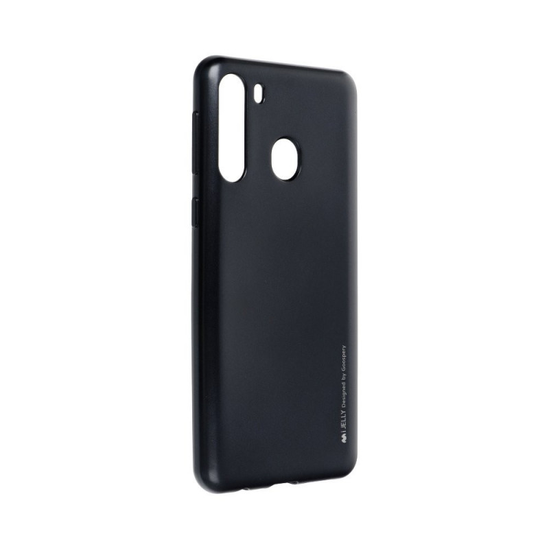 i-Jelly sur le Samsung Galaxy A21 MERCURY Coque en TPU Noir