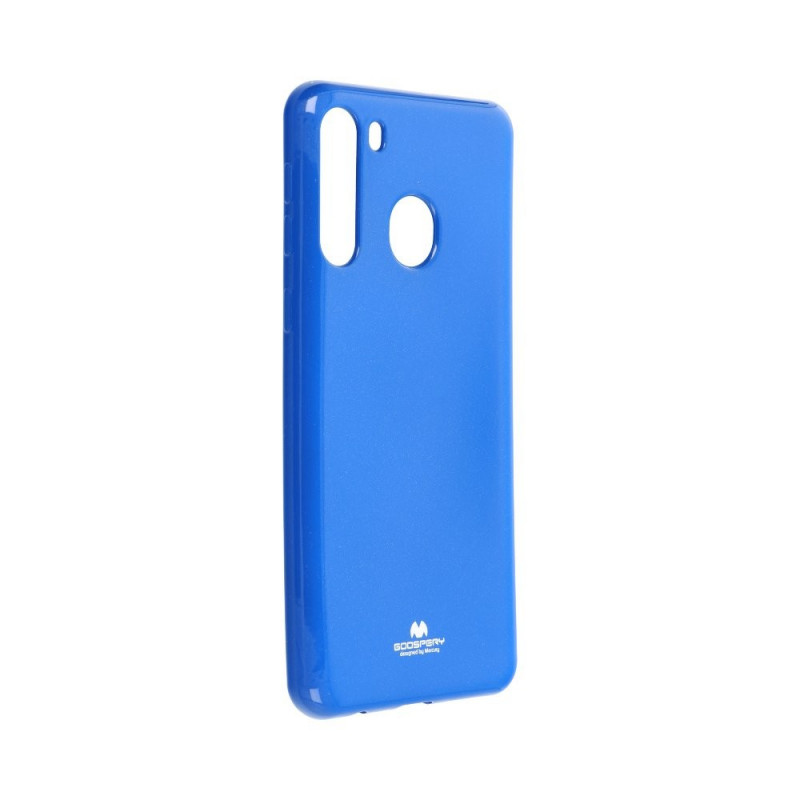 Jelly sur le Samsung Galaxy A21 MERCURY Coque en TPU Bleu