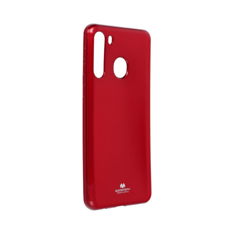 Jelly sur le Samsung Galaxy A21 MERCURY Coque en TPU Rouge