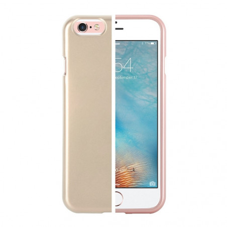 i-Jelly sur le Apple iPhone 12 Pro Max MERCURY Coque en TPU Or