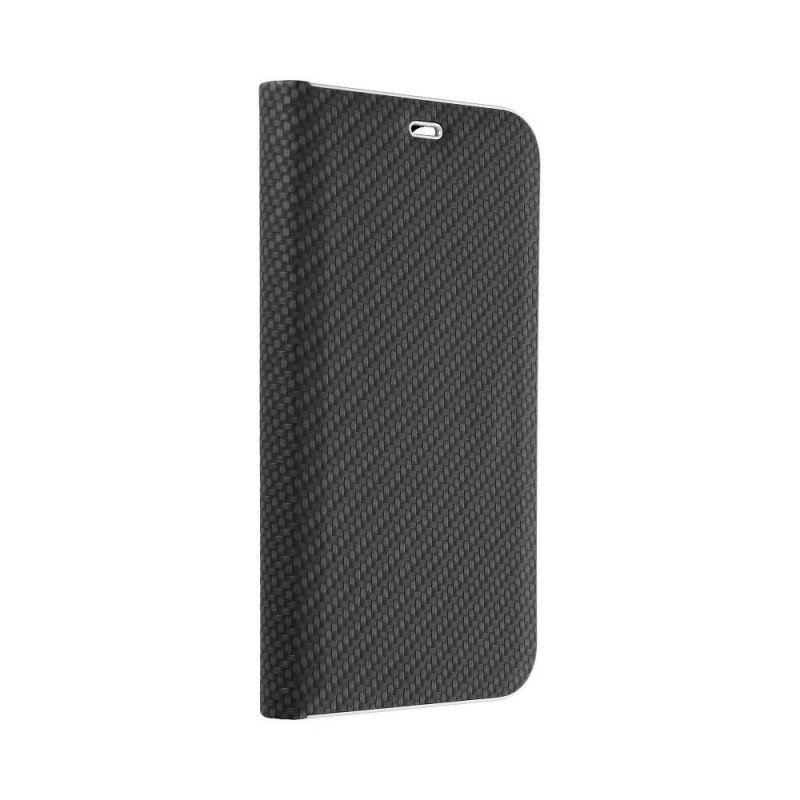 Luna Carbon sur le Samsung Galaxy A42 5G Étui portefeuille Noir