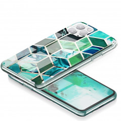 Marble cosmo sur le Samsung Galaxy A42 5G FORCELL Coque en TPU Multicolore