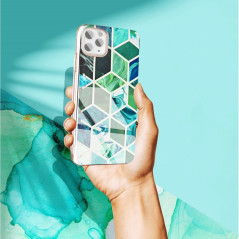 Marble cosmo sur le Samsung Galaxy A42 5G FORCELL Coque en TPU Multicolore