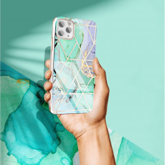 Marble cosmo sur le Apple iPhone 11 FORCELL Coque en TPU Multicolore