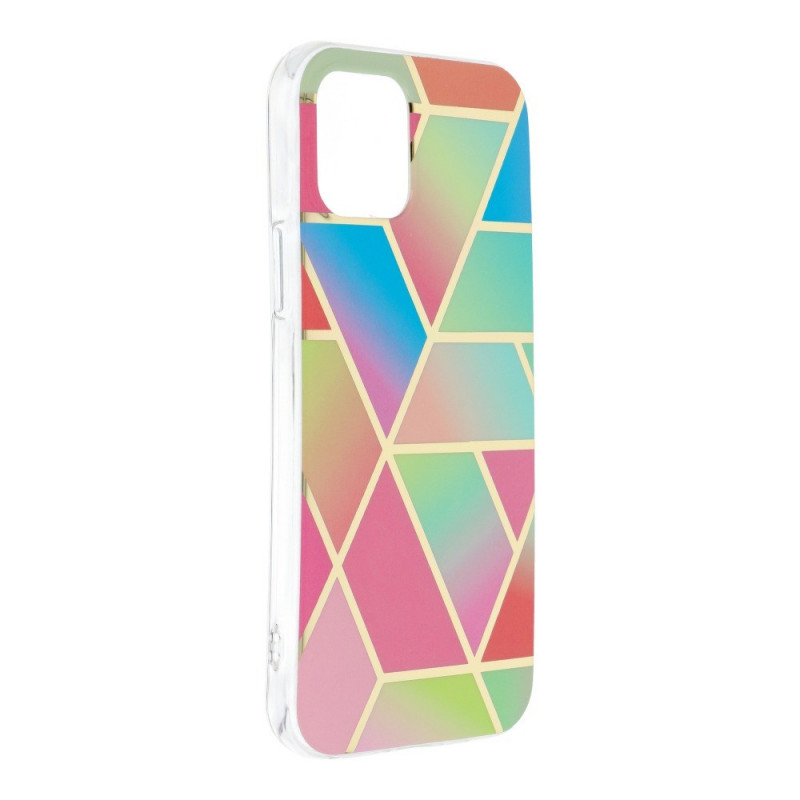 Marble cosmo sur le Apple iPhone 12 FORCELL Coque en TPU Multicolore