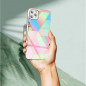 Marble cosmo sur le Apple iPhone 12 FORCELL Coque en TPU Multicolore